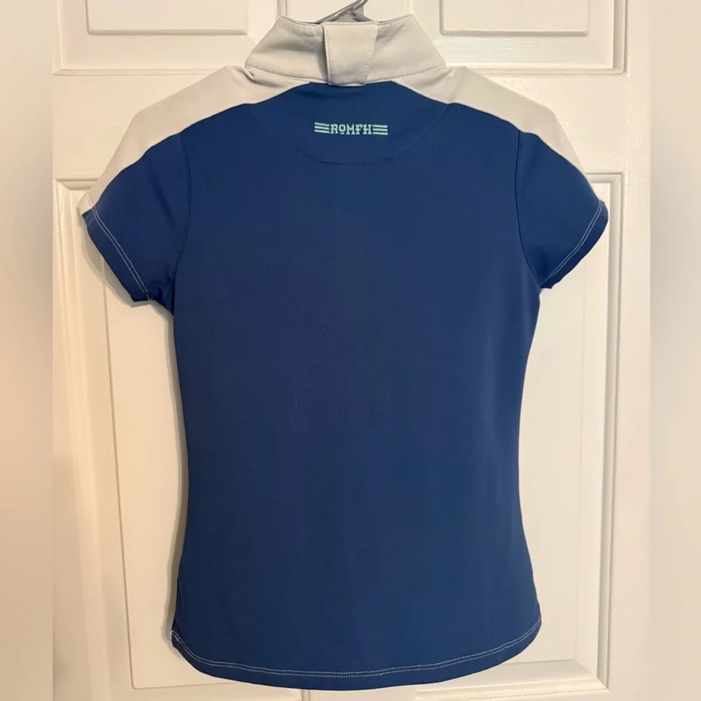 Romfh Women's White/Blue Show Shirt - Picture 3 of 6